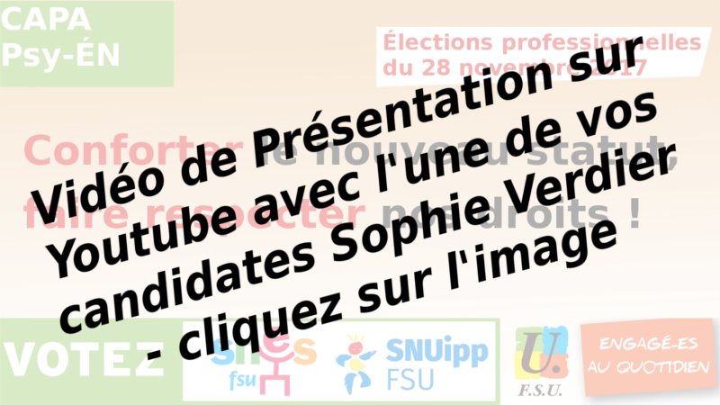 vidéo
                                  appel à voter SNES-FSU SNUIPP-FSU